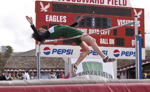 The Bear Creek School sophomore Madelyn Magee cleared 5 feet