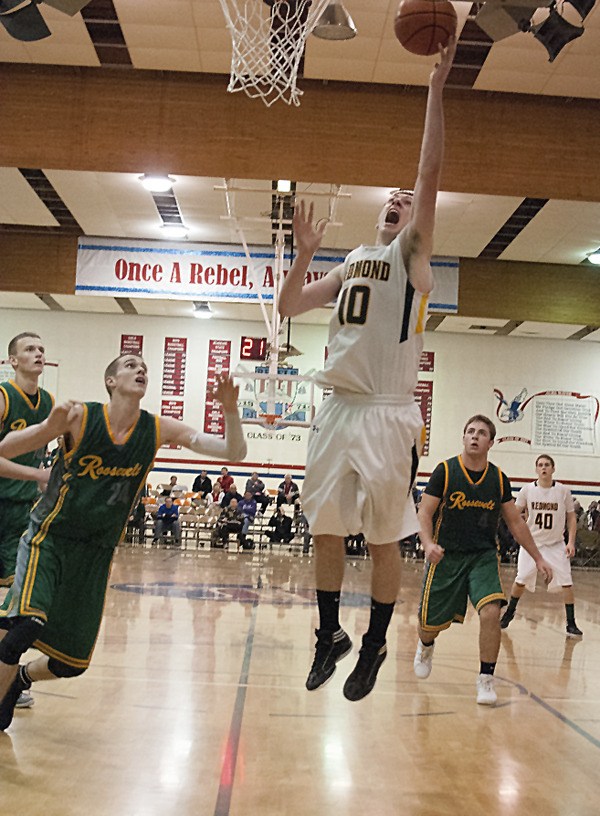 Redmond senior Jason Harrington had a great year for the Mustangs. He averaged 19 points per game