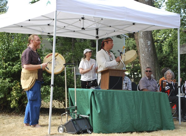 The dedication ceremony of Dudley Carter Park in Redmond included performances