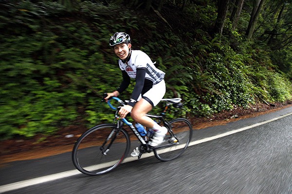 A cyclist enjoys last year’s World Bicycle Relief Red-Bell 100 Ride. The second annual ride will begin on Saturday at Marymoor Park.