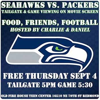 The Old Fire House Teen Center will be holding a game viewing for Thursday's Seahawks game.