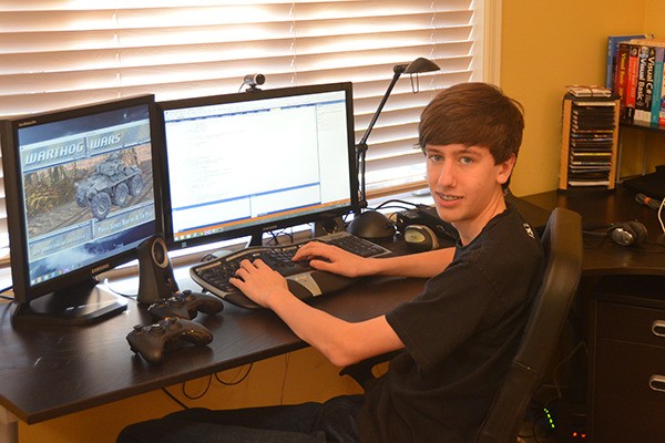 Redmond resident Matthew Mistele recently had a video game released for Xbox 360. Warthog Wars was the 14-year-old's first game.