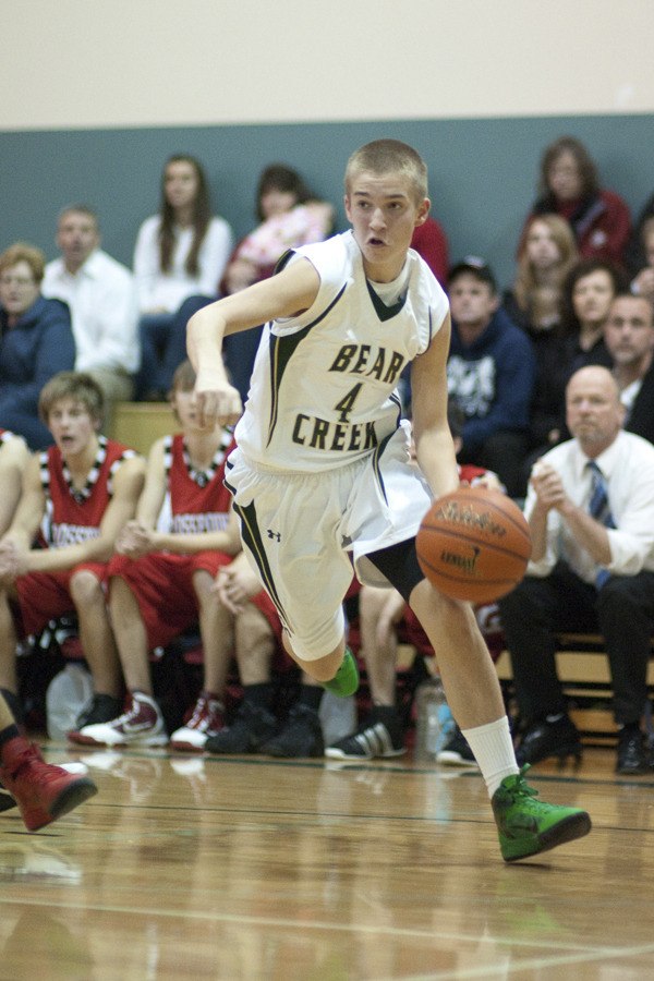 Freshman guard Luke Blankenbeckler poured in a game and career-high 27 points against Crosspoint on Friday night at home. The Grizzlies won in a rout