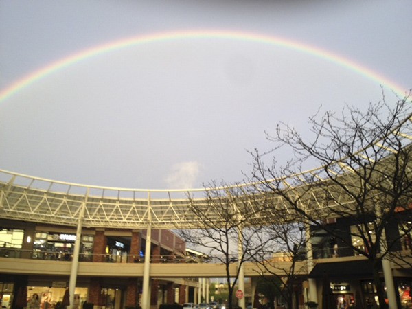 Doris Fritz snapped this colorful photo at about 7 p.m. last night from Redmond Town Center.