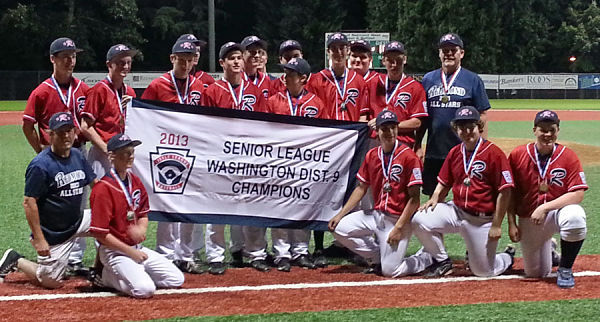 The Redmond senior Little League all-star team recently won the District 9 championship against Eastlake