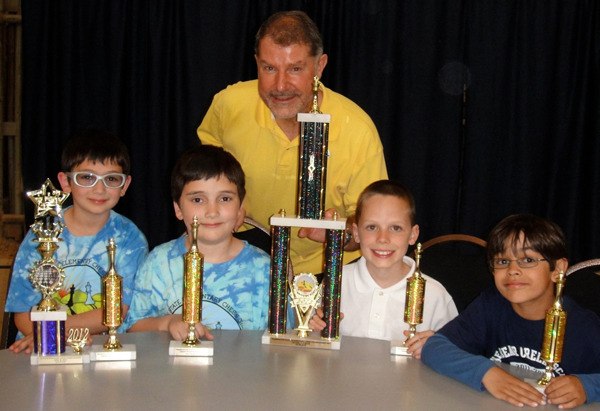 The Bear Creek School's chess team received first place at the Washington State Elementary Chess Championship in the first- through third-grade category. From left