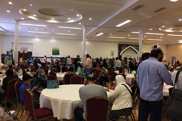 Attendees fill the Muslim Association of Puget Sound at its recent Food Festival