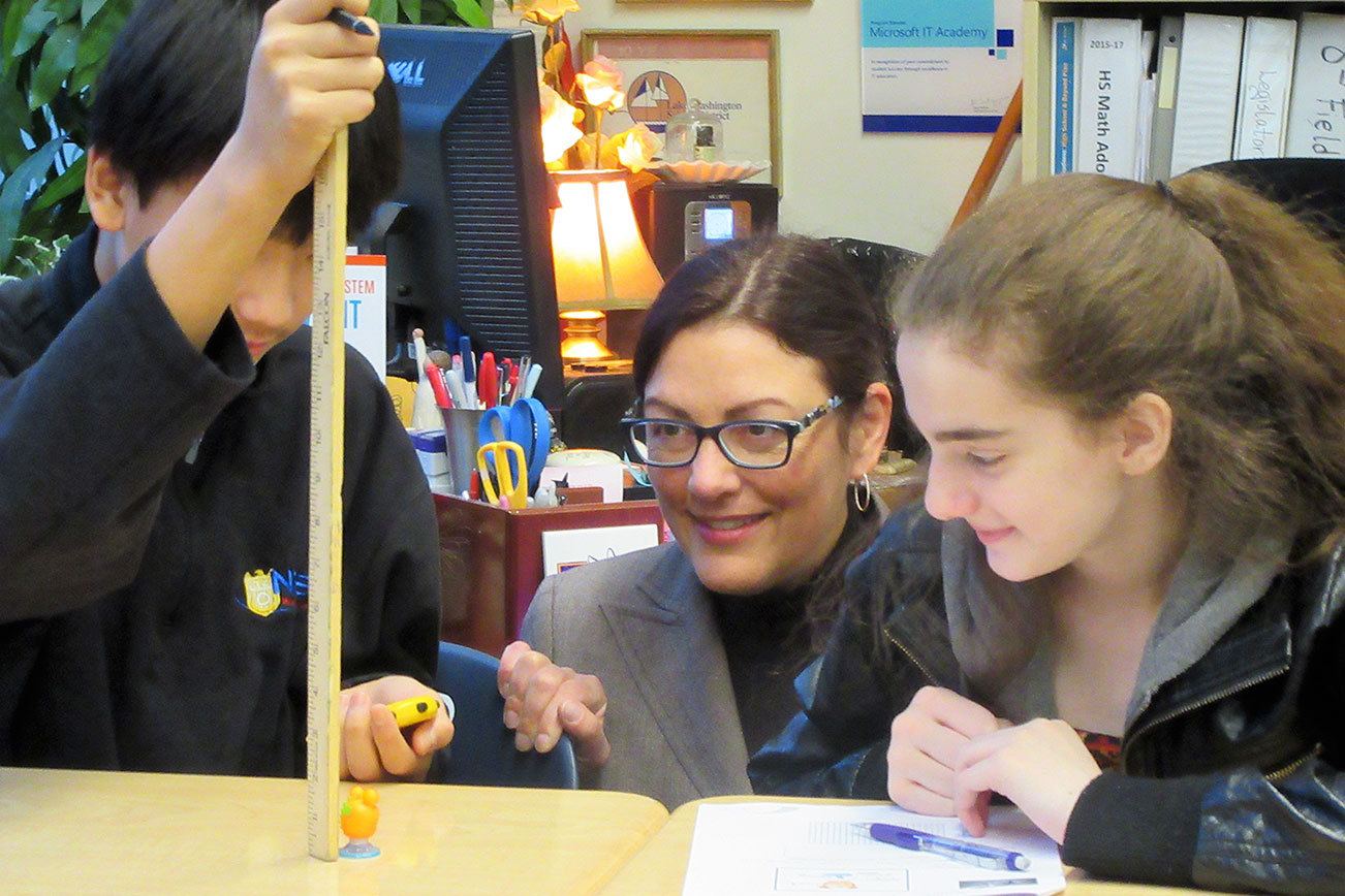 DelBene co-teaches physics at Stella Schola